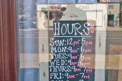 Hey Beautiful Boutique Custom Graphic Chalkboard Hours Sign