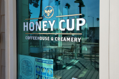 Honey Cup Window Graphic Sign, Oxnard, CA