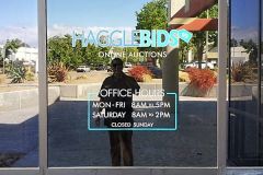 Haggle Bids Online Auctions Window Graphic Sign in Ventura, CA