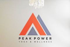 Peak Power Yoga & Wellness Vinyl Lettering, Ojai, CA