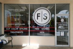 Fantastic Sams Window Graphic Signs, Goleta, CA