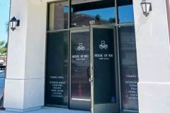 House of Rio Shoppe & Design Window Graphic Logo Letters Sign, Ventura, CA