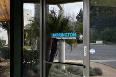 Harrington Industrial Plastics Window Graphic Sign, Oxnard, CA