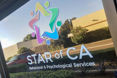 Star of CA Window Graphic Sign, Ventura CA
