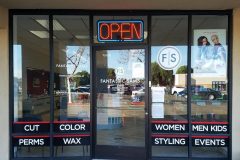 Fantastic Sams Window Graphic Signs, Lompoc, CA