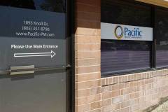 Pacific Practice Management Window Graphic Signs - Rear, Ventura, CA