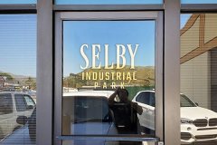 Selby Industrial Park Window Graphic Signs, Ventura, CA