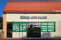 O'Reilly Auto Parts Window Graphics Sign Ship In, Oxnard, CA