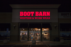 Dave's Signs designed, built and installed this storefront sign for Boot Barn in Oxnard, CA.
