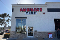 America’s Tire channel letter sign on commercial building in Goleta, California