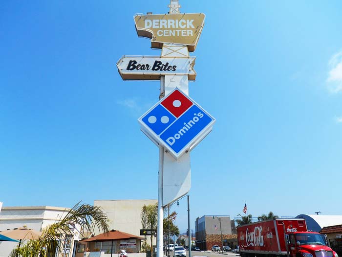 Here is a daytime photo of the Domino's Pizza Sign in Ventura, CA that was retrofitted with a new light box and LED illumination.