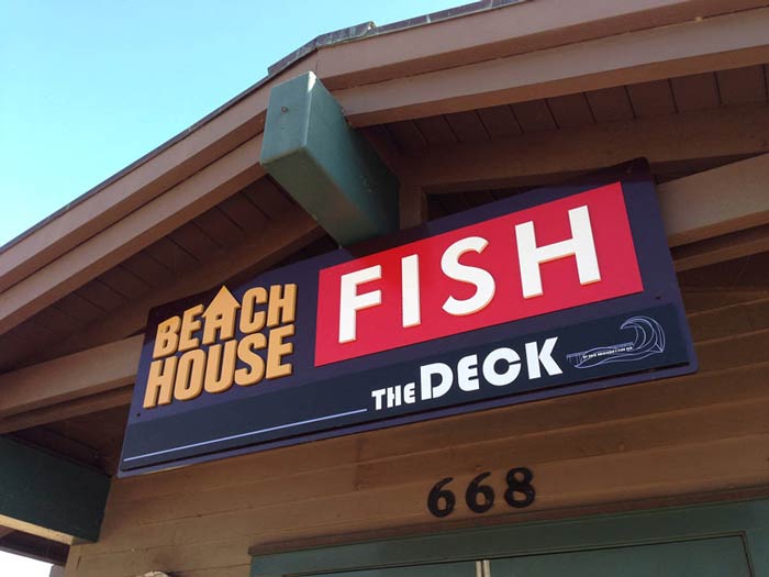 Dimensional Letter Sign Beach House Fish The Deck