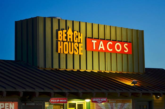 Dimensional Letter Sign Beach House Tacos Ventura