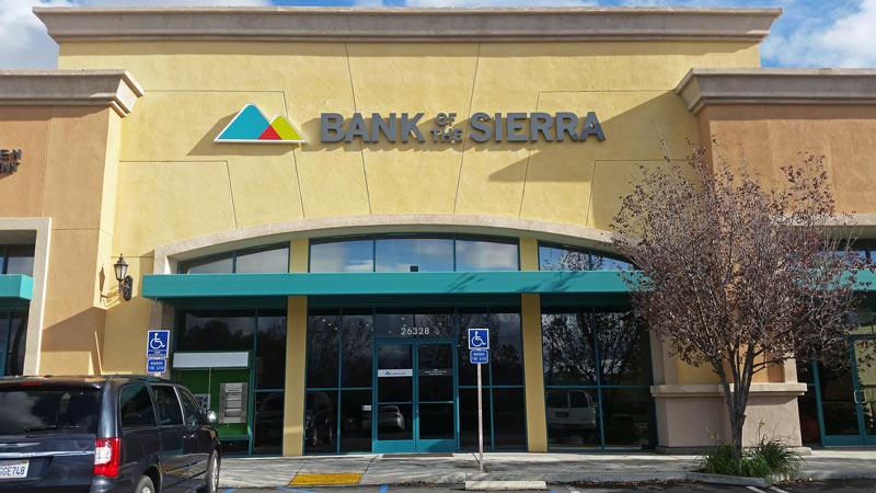 Bank of the Sierra Channel Letter Sign in Los Angeles