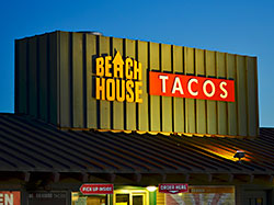 Dimensional Sign Beach House Tacos