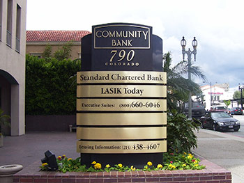 Monument Sign Design Los Angeles