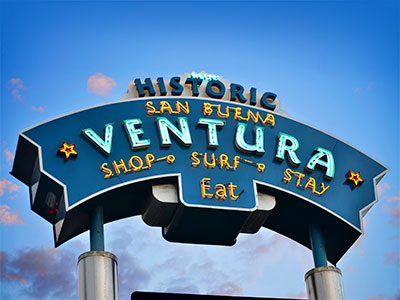 Historic Ventura Custom Neon Sign