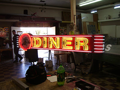 Sign Fabrication Busy Bee Cafe