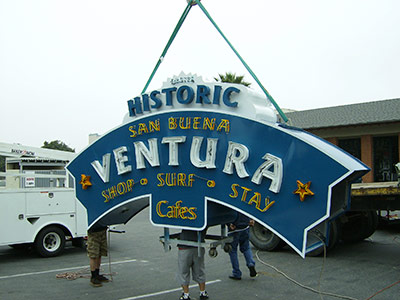 Ventura Sign Installation