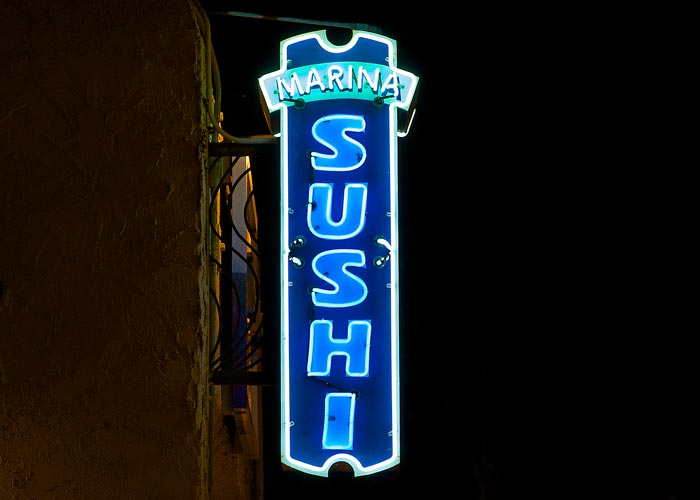 Marina Sushi Neon Sign