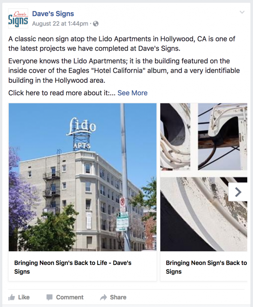 Dave's Signs is Now on Facebook - Dave's Signs