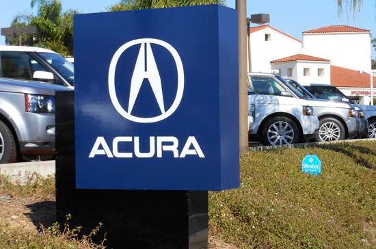 Acura Santa Barbara Monument Sign