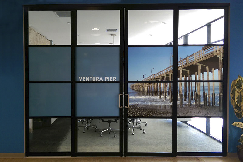 Ventura Pier Office Door Custom Graphic Sign