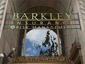 Barkley Insurance Dimensional Letter Sign in Oxnard