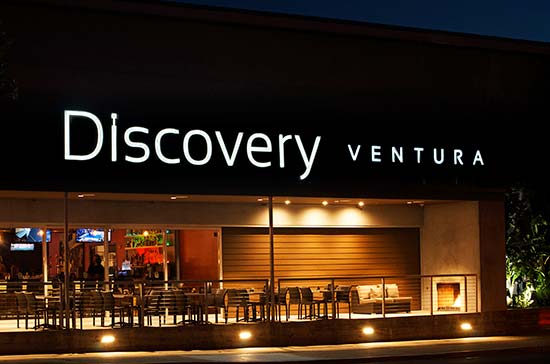 Discovery Ventura channel letter sign