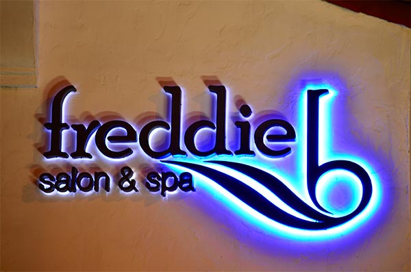 Freddie B Salon & Spa Back Lit Custom Sign by Dave's Signs