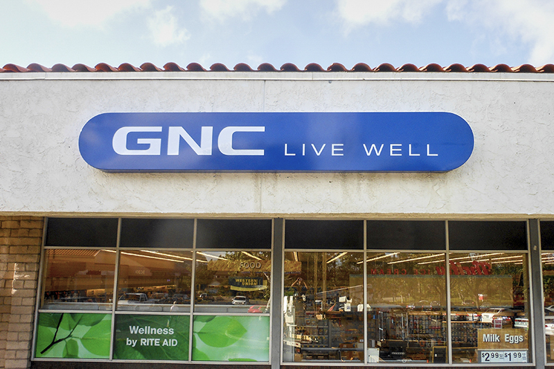 GNC Live Well Lightbox Sign