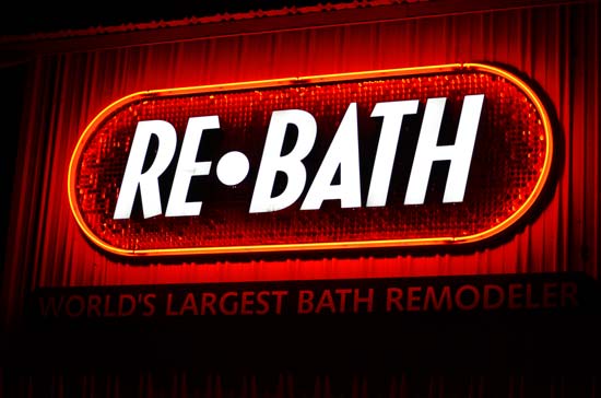 Rebath illuminated sign Oxnard