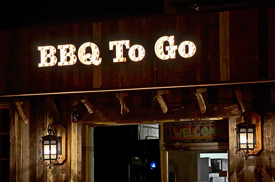 Saloon BBQ Co. Custom Illuminated Sign by Dave's Signs