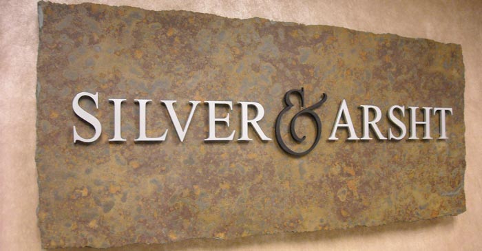 Silver & Arsht Interior Office Sign
