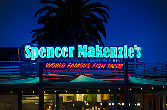 Spencer Makenzie's Neon Restaurant Sign