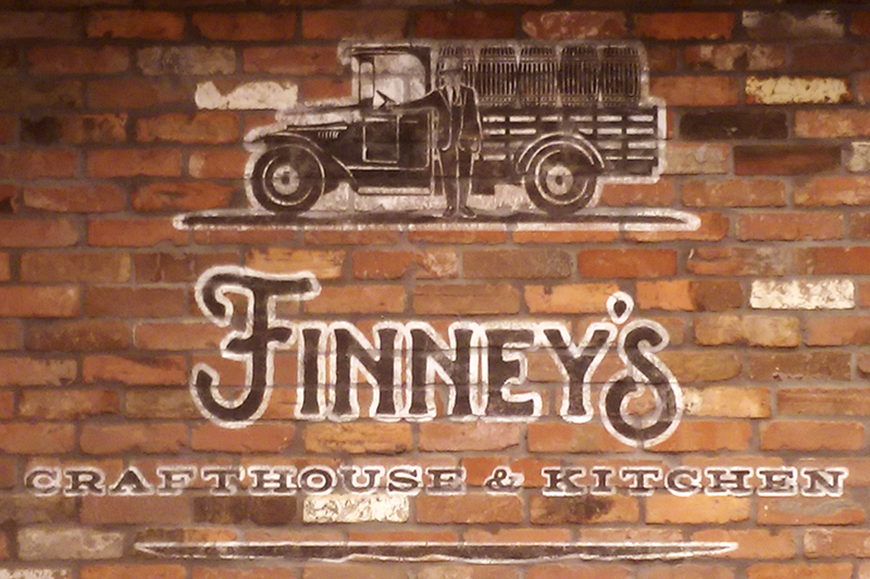 graphic signs, Finney’s Crafthouse & Kitchen hand painted sign.