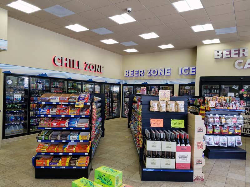 Gas Station Signs - Interior - Illuminated Channel Letters