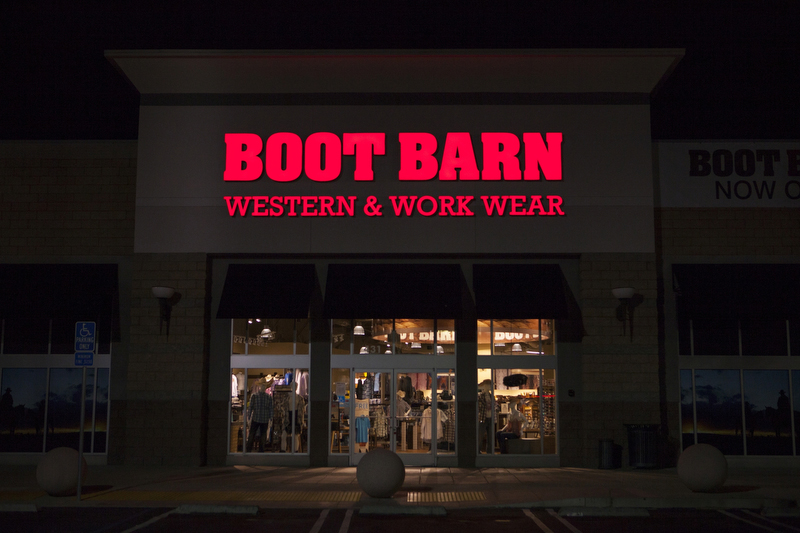 Channel Letter Signs - Boot Barn Western & Work Wear