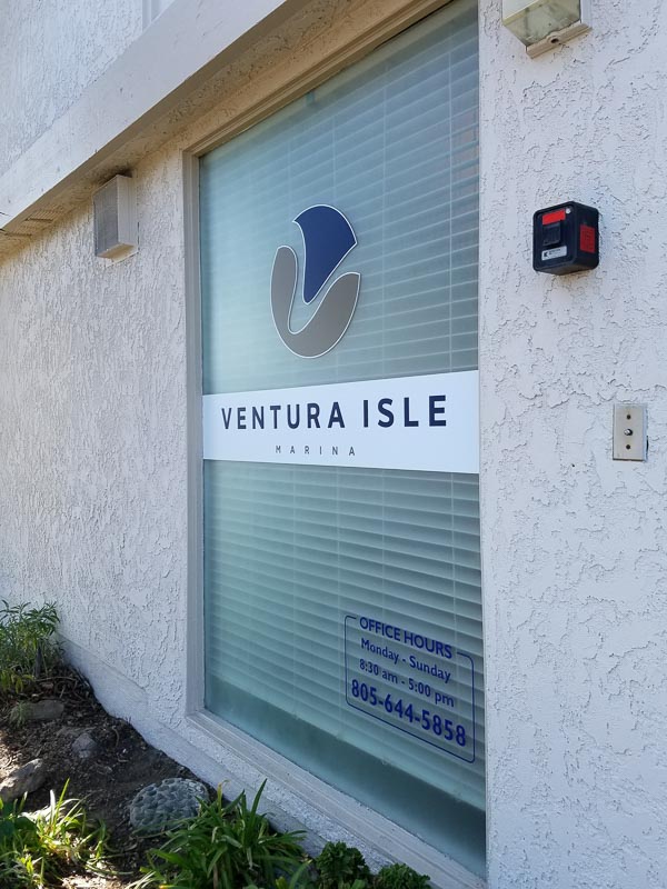 Window Signs - Ventura Isle Marina