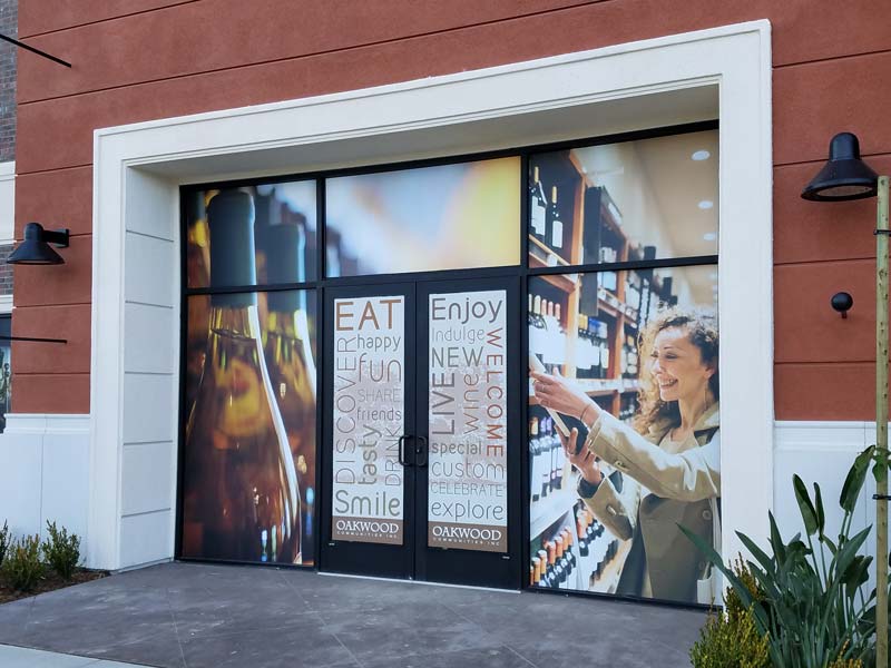 Mall Window Graphic Signs