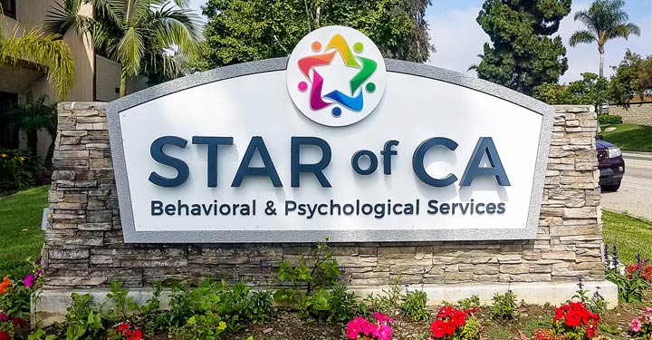 Newly Renovated Star of CA Monument Sign in Ventura, CA