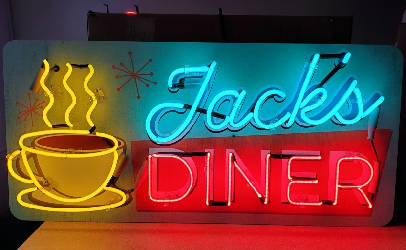 Jack's Neon Diner Sign