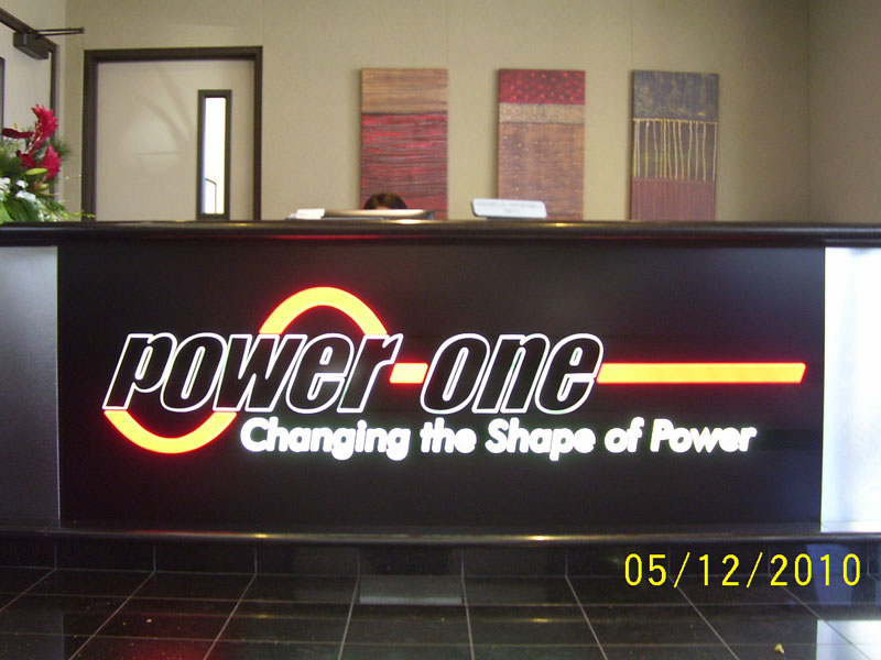 LED Lighted Signs for Power One