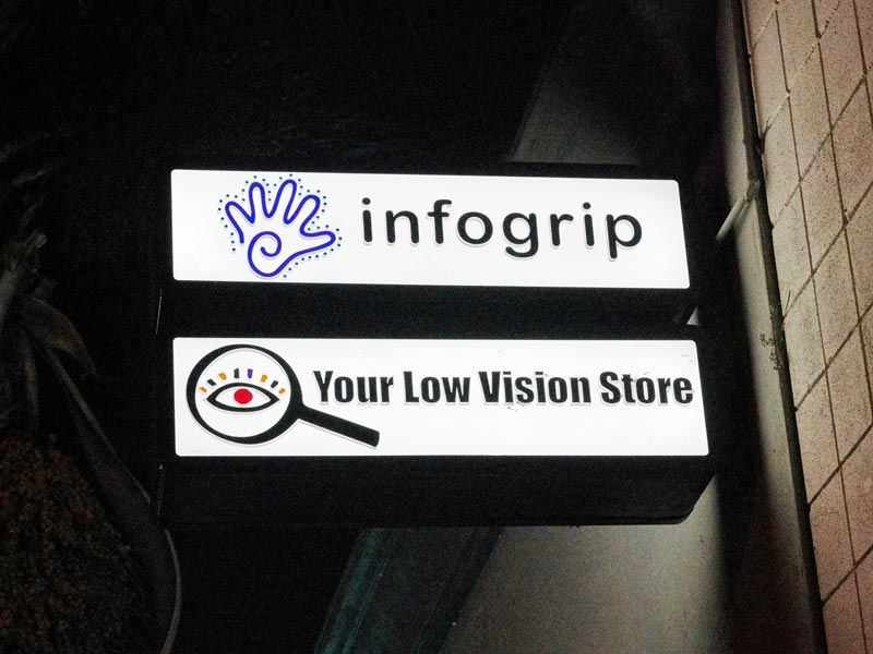 LED lightbox illuminated business sign