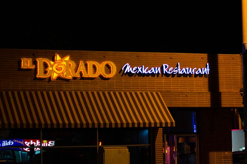 El Dorado Mexican Restaurant Channel Letter Sign