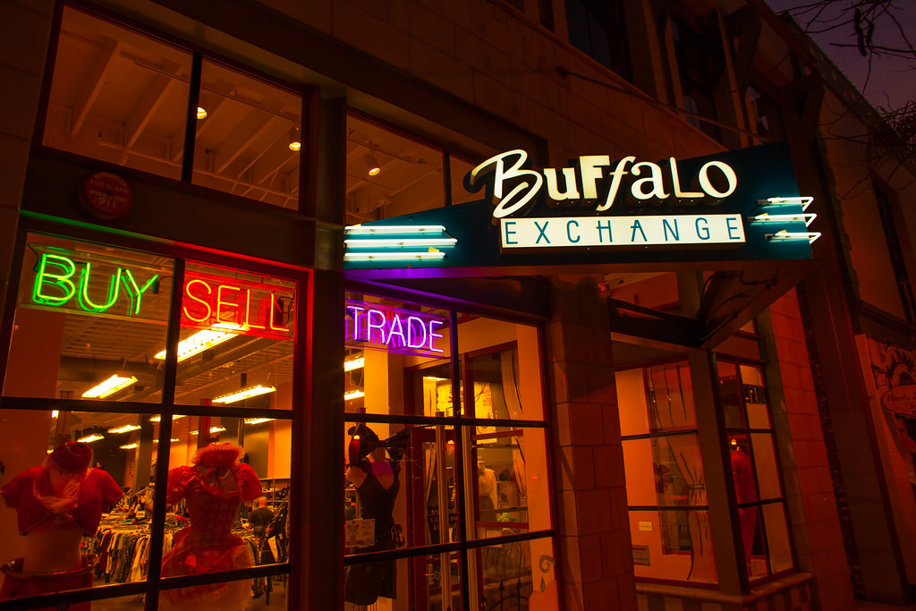 Buffalo Exchange has 40 locations across the United States. This one is in downtown Ventura, CA.