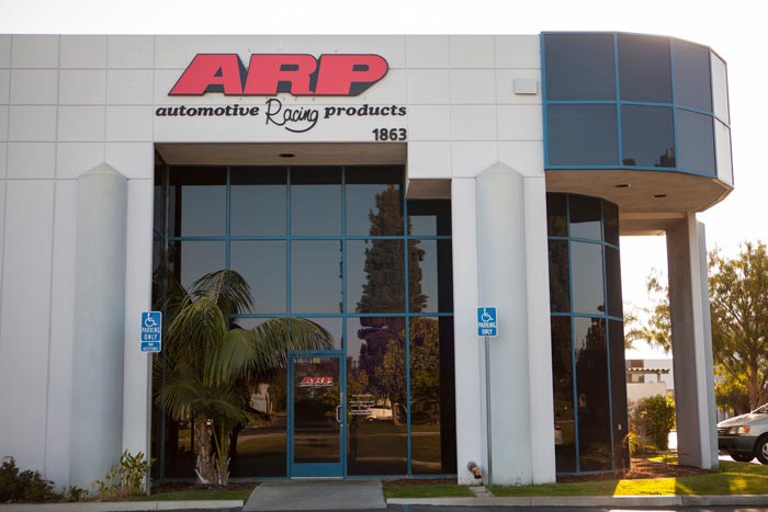 ARP Automotive Racing Products storefront sign in Ventura, California.