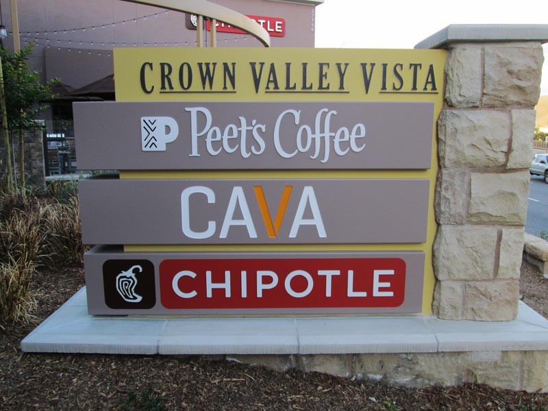 Mission Viejo Signs – We do a lot of shopping mall monument updates like this one for CAVA.
