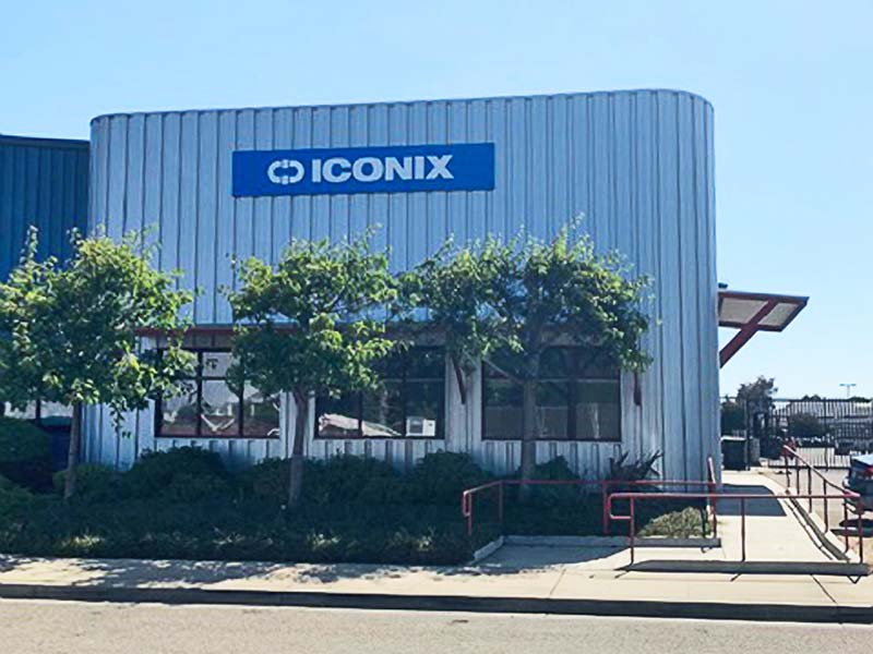 Dimensional letter sign for ICONIX Waterworks in Santa Maria, CA, designed to reflect their role as a leading distributor of water and infrastructure products.
