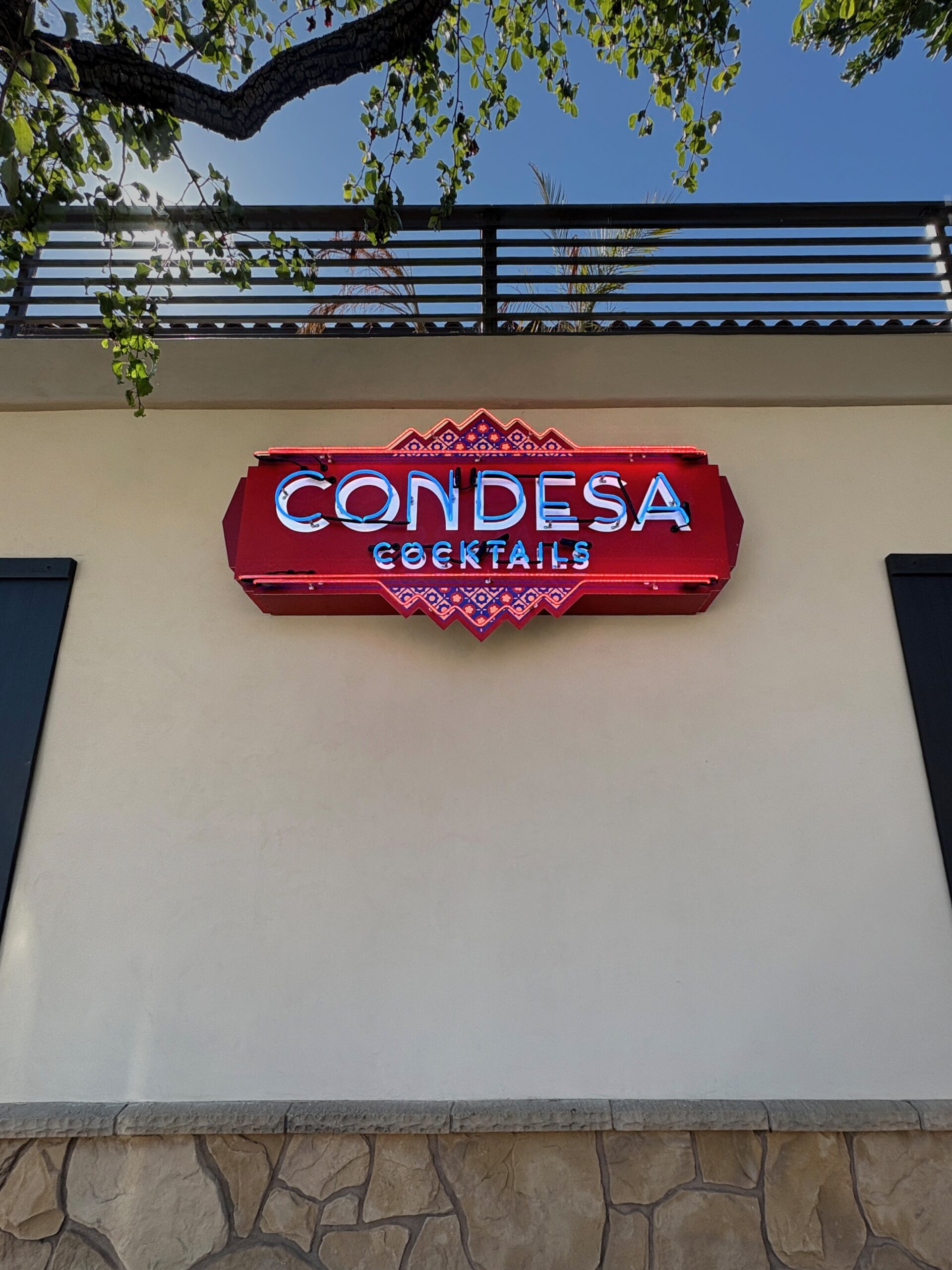 Condesa Cocktails Illuminated Neon Sign by Dave's Signs.